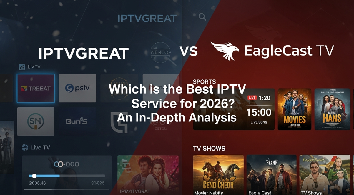IPTVGREAT vs. EagleCast TV: Which is the Best IPTV Service for 2026? An In-Depth Analysis